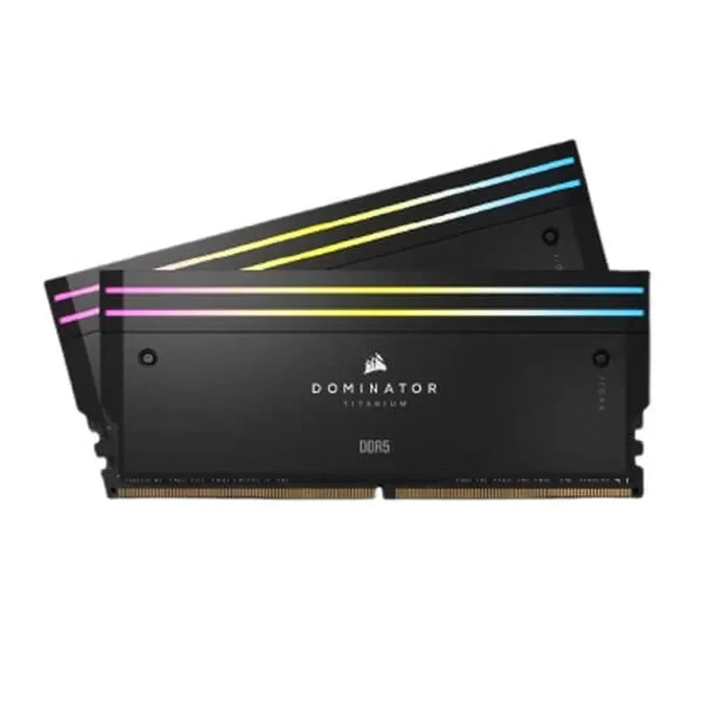 CORSAIR Dominator Titanium RGB 32GB ( 16GBx2 ) 6000MHz DDR5 RAM (Black) ( CL30 )