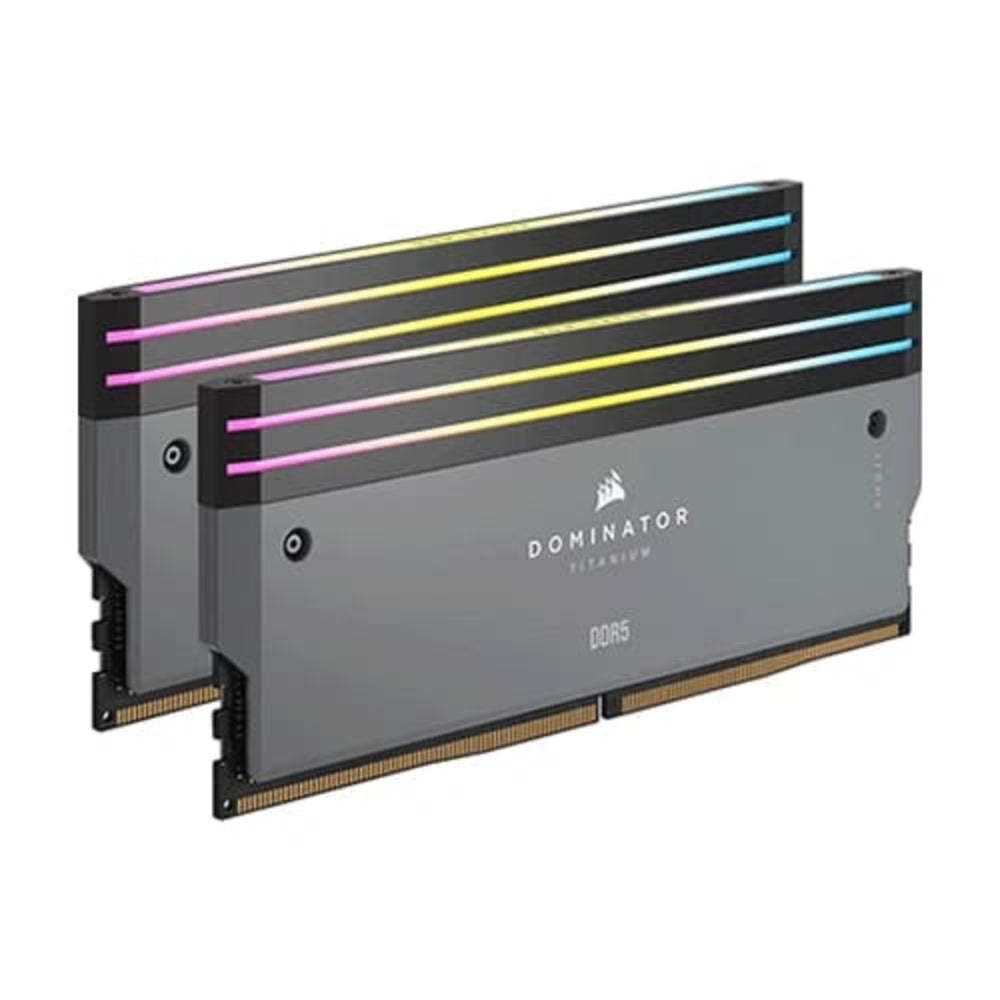 CORSAIR DOMINATOR Titanium RGB 96GB ( 48GB x 2 ) 6000MHz DDR5 RAM ( Grey ) ( CL30 )