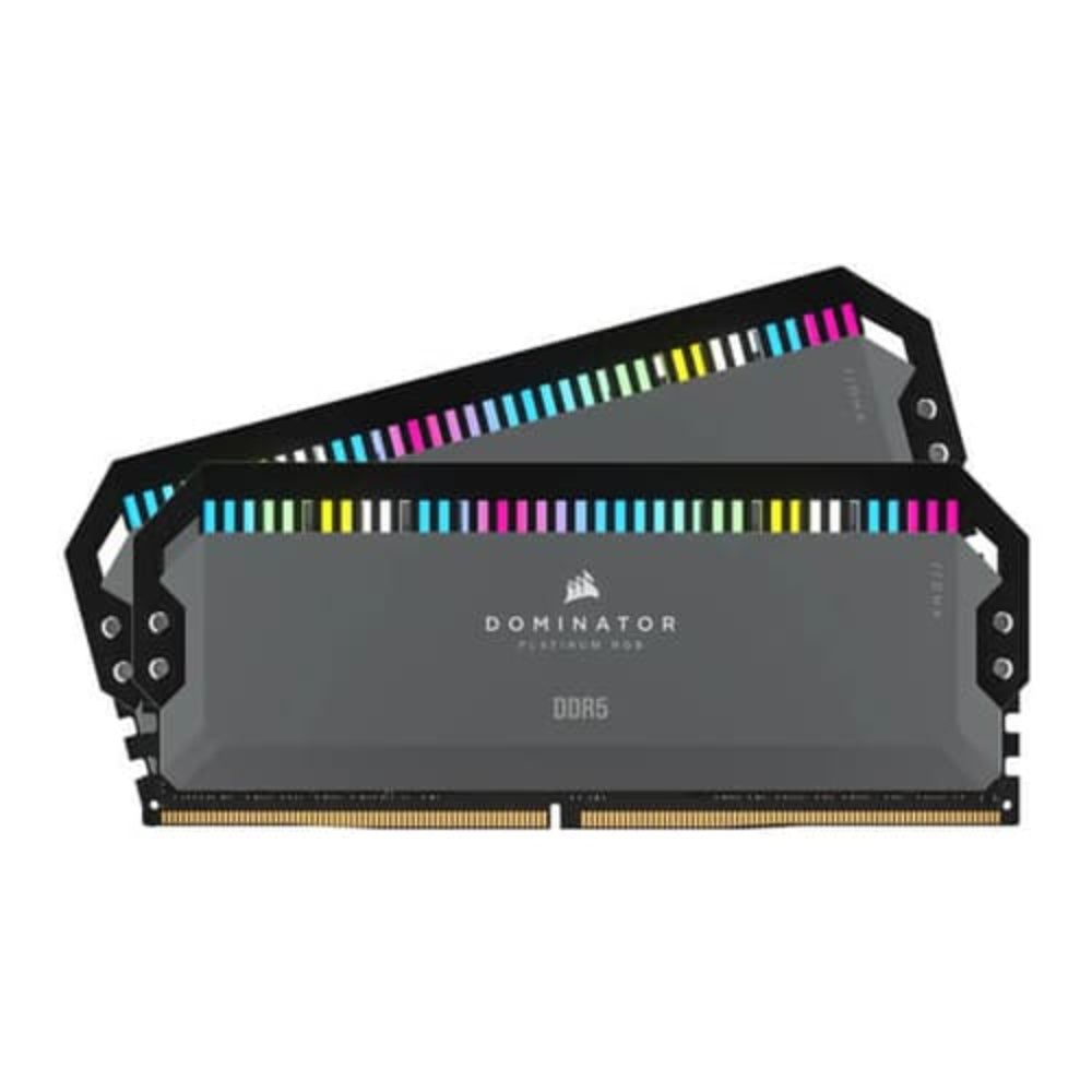 CORSAIR Dominator Platinum RGB 32GB ( 16GBx2 ) 5200MHz DDR5 RAM ( Grey ) ( CL40 )