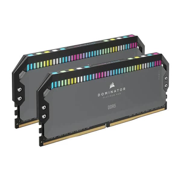 CORSAIR Dominator Platinum RGB 32GB ( 16GBx2 ) 6200MHz DDR5 RAM ( Black ) ( CL36 )