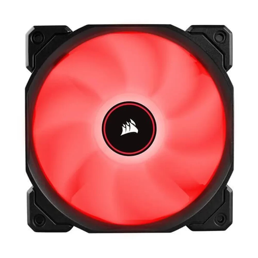 CORSAIR Air Series AF120 120mm Red LED Cabinet Fan (Black) (Single Pack)