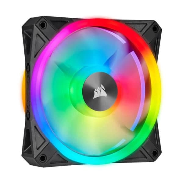 CORSAIR ICUE QL120 120mm RGB Cabinet Fan (Black) (Triple Pack)