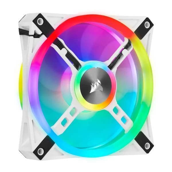 CORSAIR ICUE QL120 120mm RGB Cabinet Fan (White) (Single Pack)