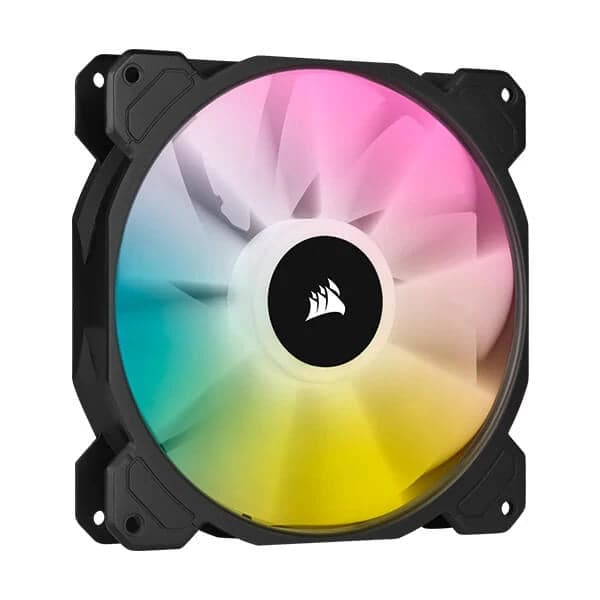CORSAIR ICUE SP140 140mm RGB Elite White Cabinet Fan (Black) (Single Pack)