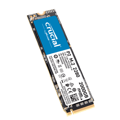 CRUCIAL P2 2TB M.2 NVME Gen3 Internal Solid State Drive ( SSD )