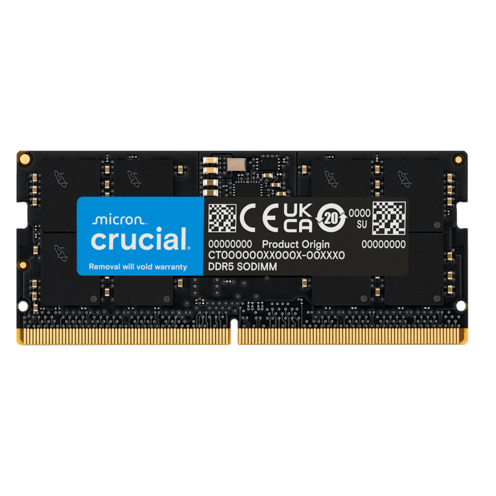 CRUCIAL 32GB ( 32GB x 1 ) 4800MHz DDR5 Laptop Ram ( Black ) ( CL40 )
