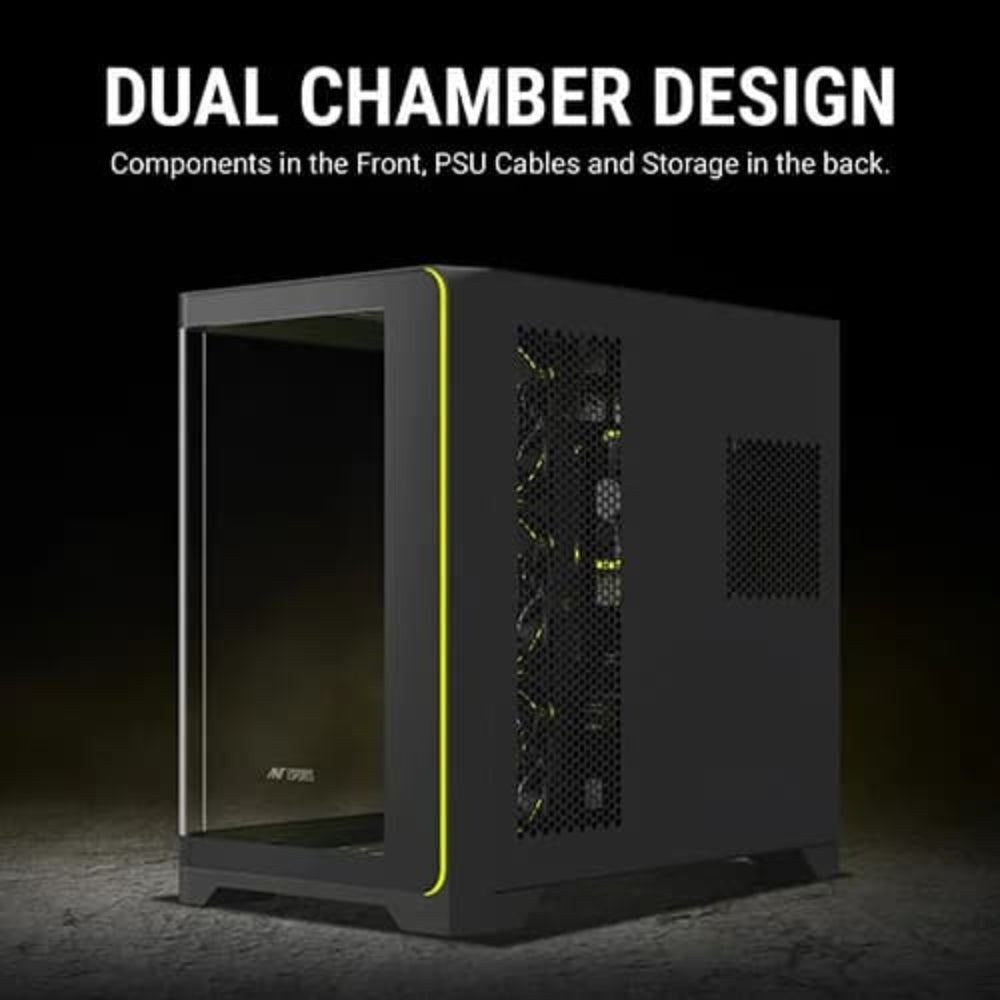 ANT ESPORTS Crystal ARC ARGB ATX Mid Tower Cabinet ( Black )