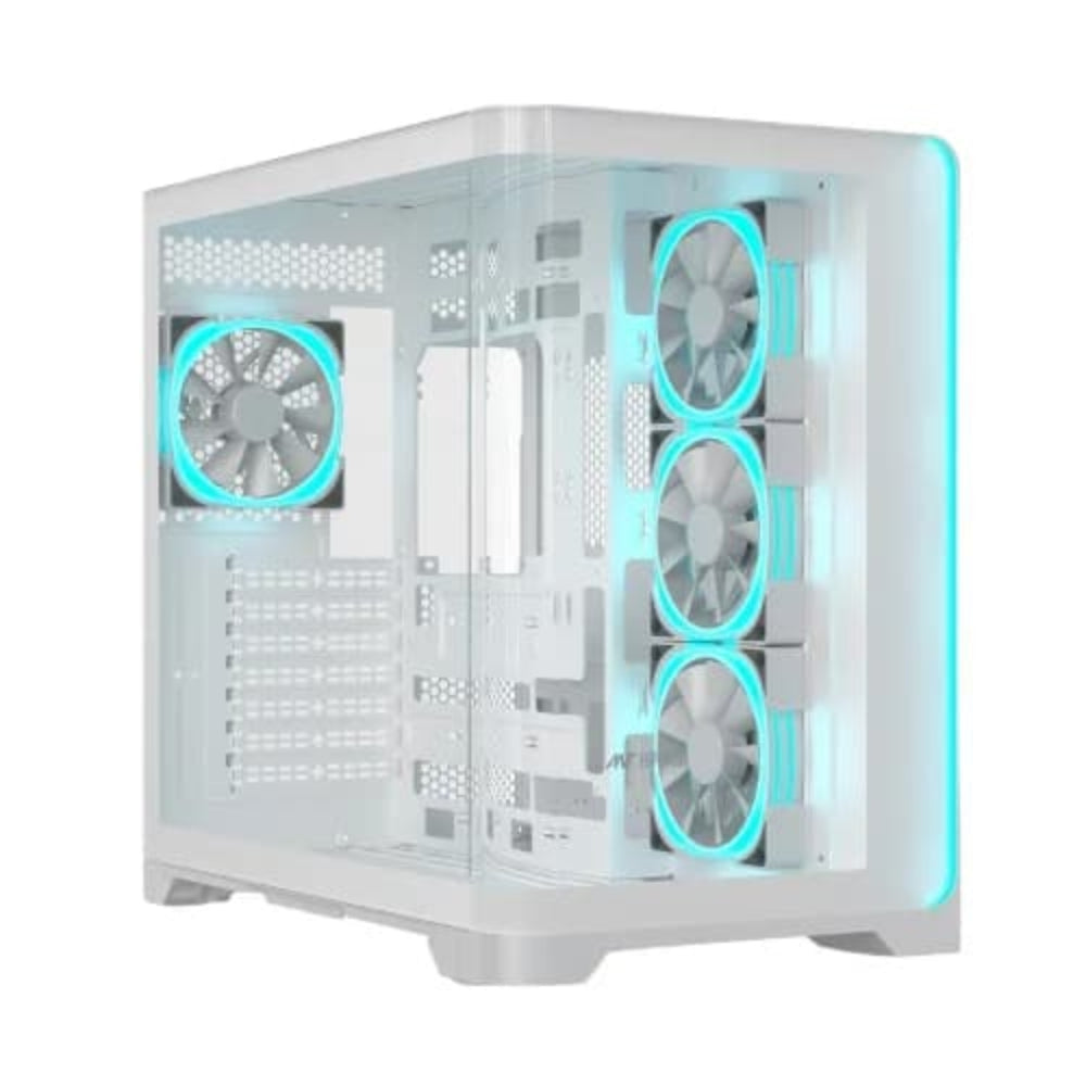 ANT ESPORTS Crystal ARC ARGB ATX Mid Tower Cabinet ( White )