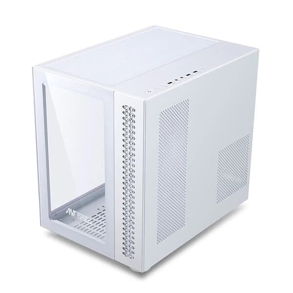 ANT ESPORTS Crystal ARGB EATX Mid Tower Cabinet (White)