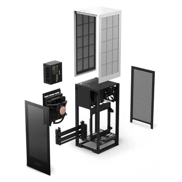 NZXT H1 Version 2 ITX Mini Tower Cabinet (Matte White)