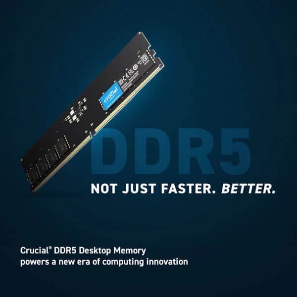 CRUCIAL 8GB (8GBx1) 4800MHz DDR5 RAM ( CL40 )