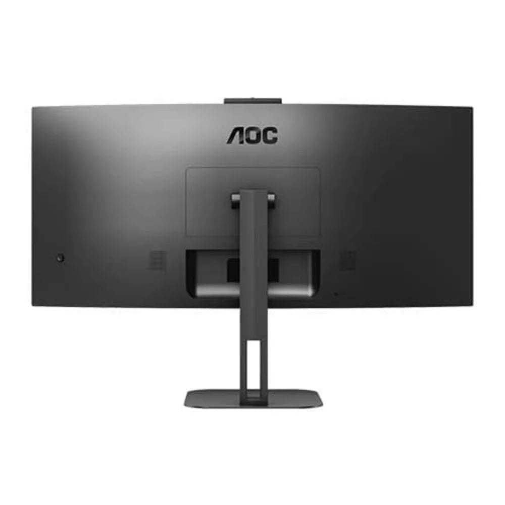 AOC CU34V5CWBK 34 Inch WQHD 100Hz VA Panel 121% SRGB 1MS Adaptive Sync Webcam Monitor