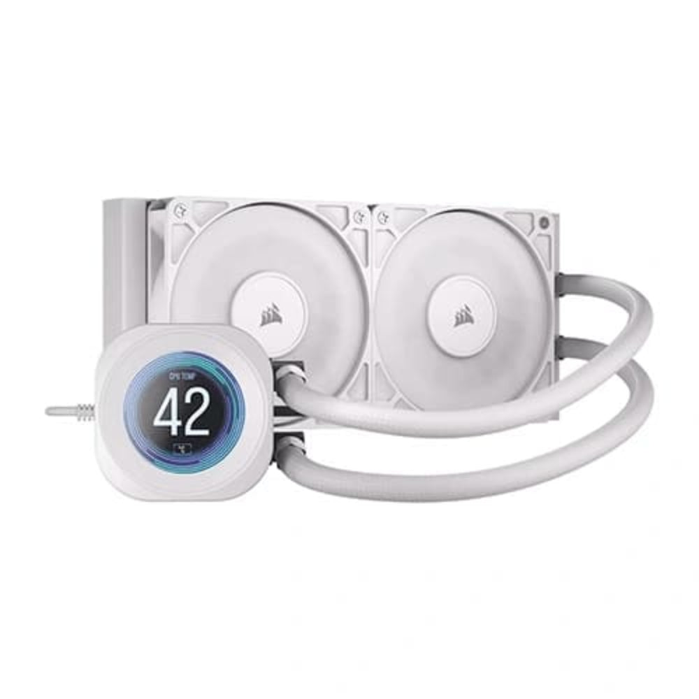 CORSAIR Nautilus RS 240mm CPU Liquid Cooler (White) ( With LCD Display )