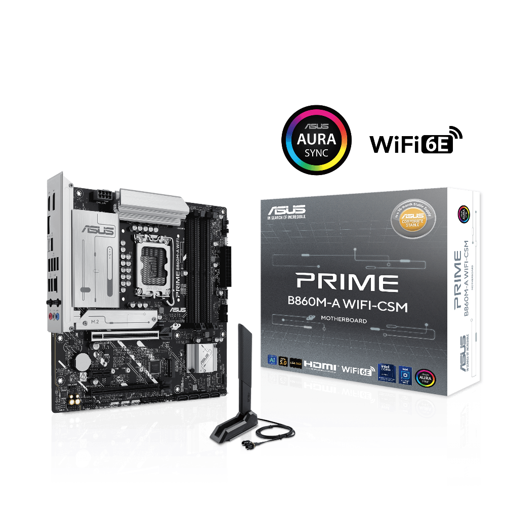 ASUS Prime B860M-A Wifi CSM DDR5 Intel Motherboard