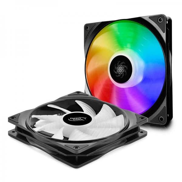 DEEPCOOL CF140 140mm ARGB Cabinet Fan (Black) (Twin Pack)