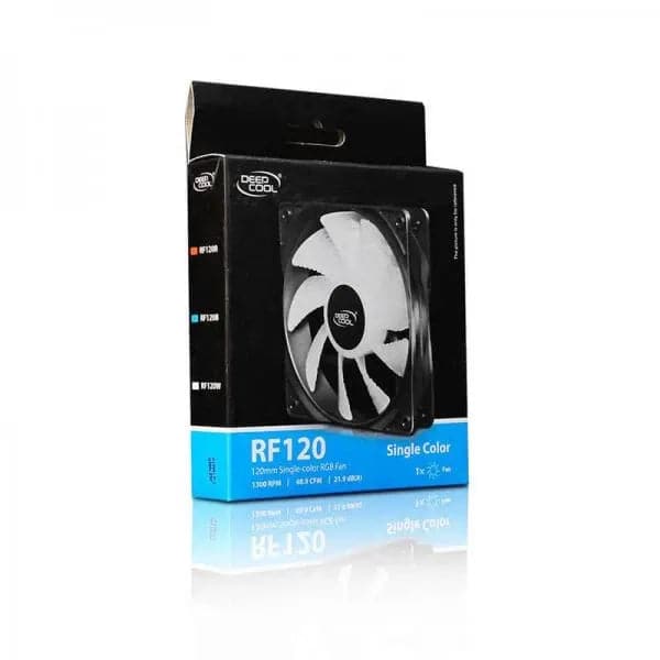 DEEPCOOL RF120 120mm Red RGB Cabinet Fan (Black) (Single Pack)