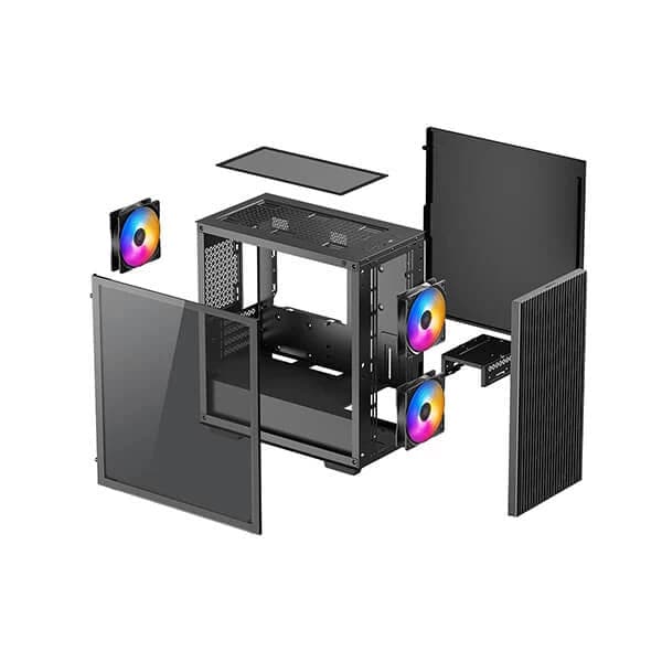 DEEPCOOL Matrexx 40 3FS MATX LED Mini Tower Cabinet (Black)