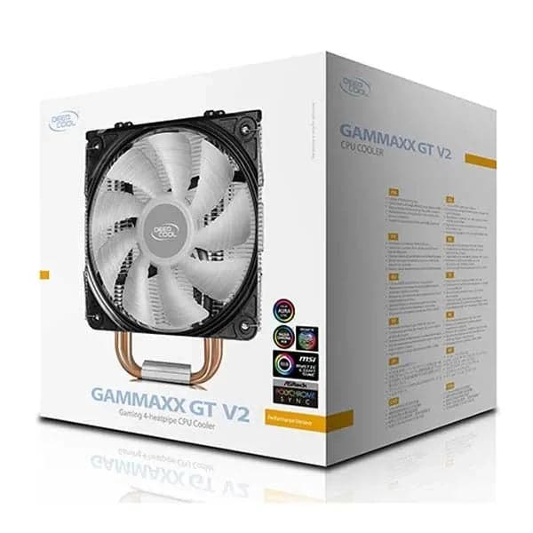 DEEPCOOL Gammaxx GT V2 RGB Single Tower CPU Air Cooler (Black)
