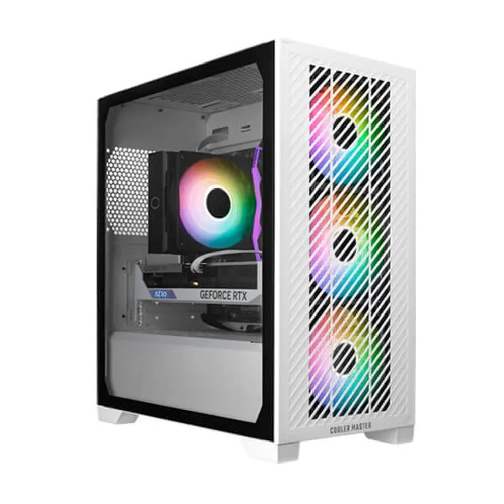 COOLER MASTER Elite 301 ARGB MATX Mini Tower Cabinet (White)