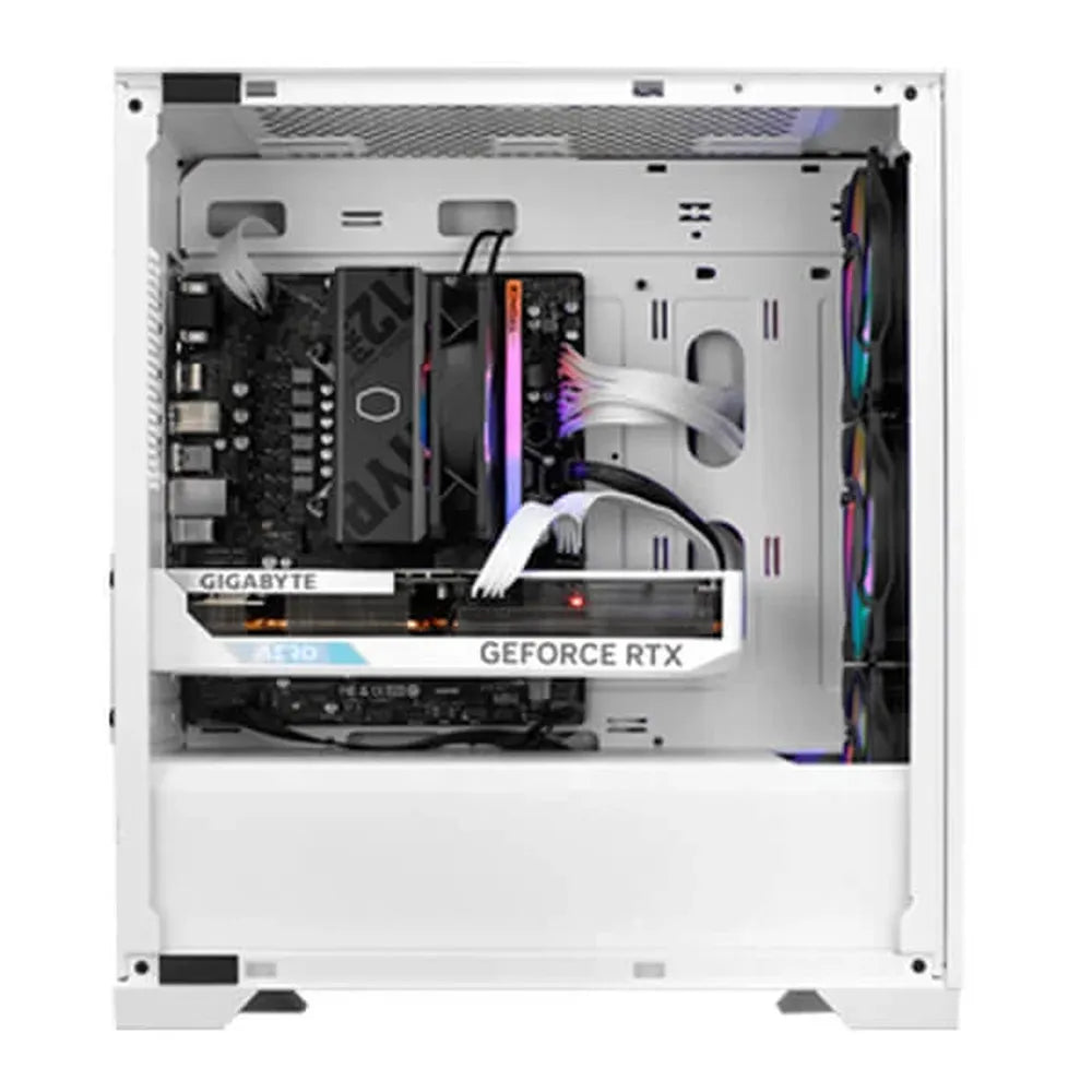 COOLER MASTER Elite 301 ARGB MATX Mini Tower Cabinet (White)