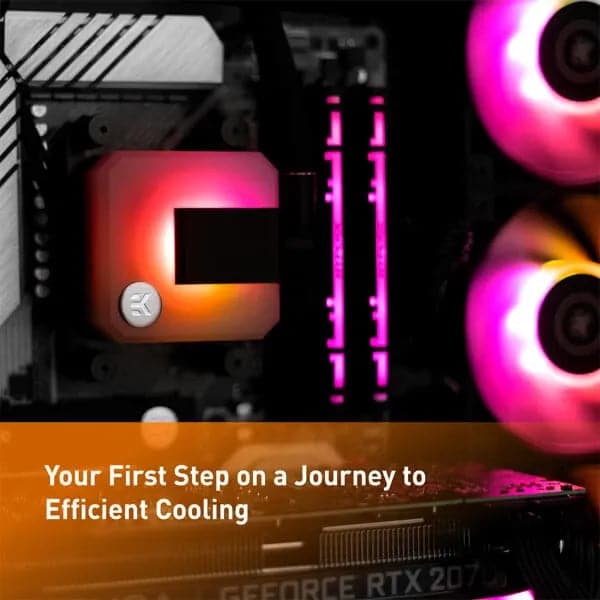 EK 240 DRGB 240mm CPU Liquid Cooler (Black)