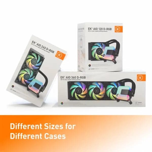 EK 240 DRGB 240mm CPU Liquid Cooler (Black)