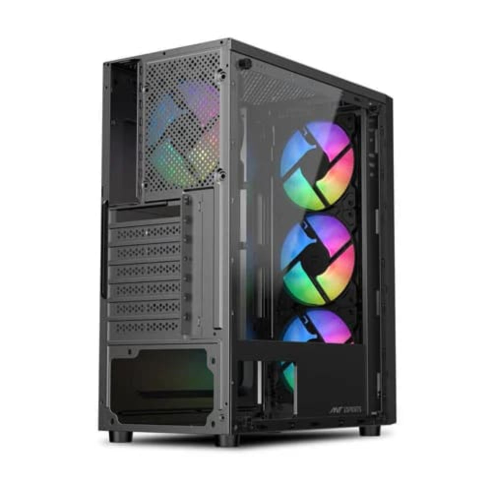 ANT ESPORTS Elite 1120 RGB ATX Mid Tower Cabinet (Black)