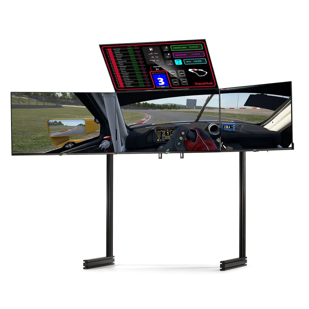 NEXT LEVEL RACING Elite Quad Monitor Stand Black Edition NLR-E037