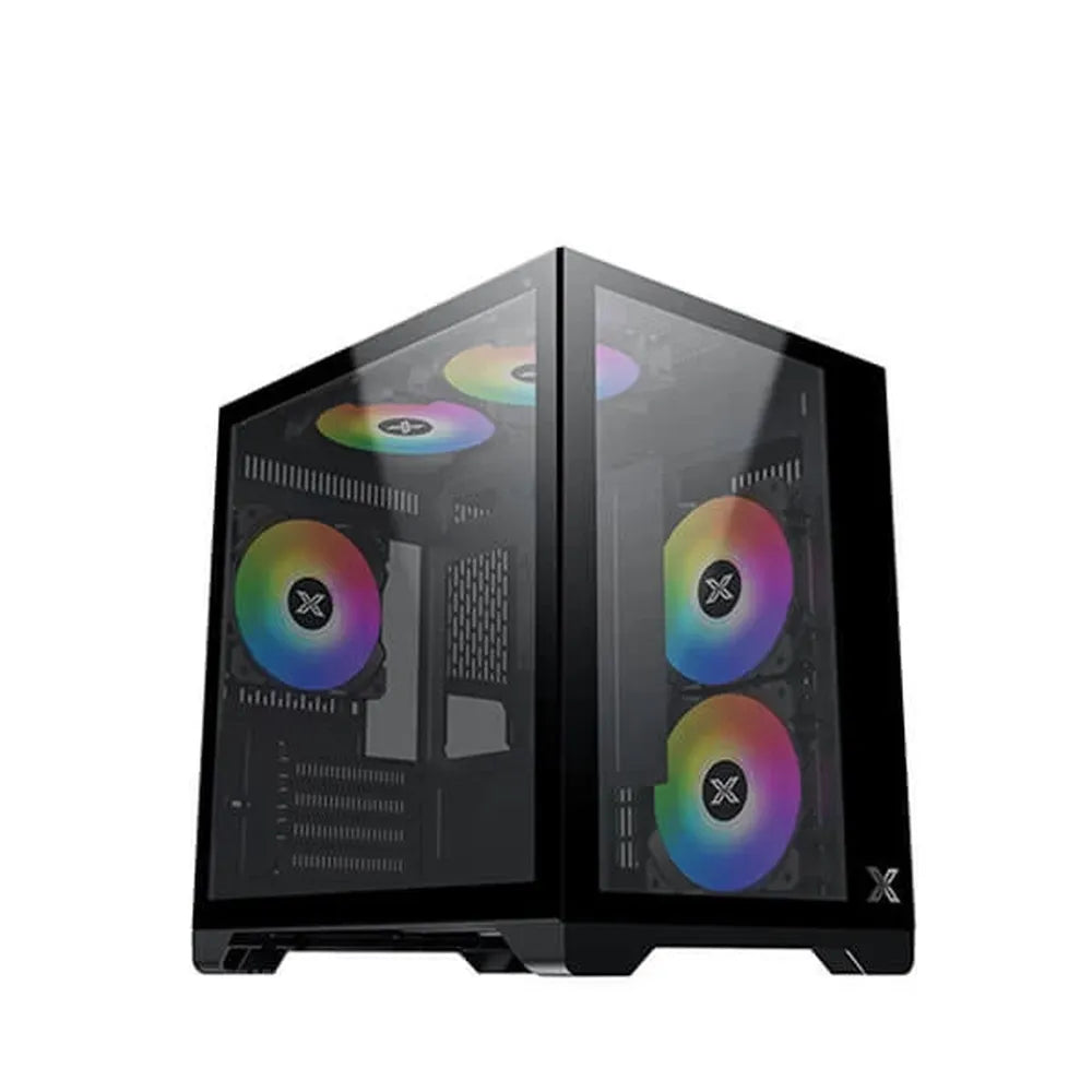 XIGMATEK Aqua M ARGB MATX Mini Tower Cabinet ( Black )