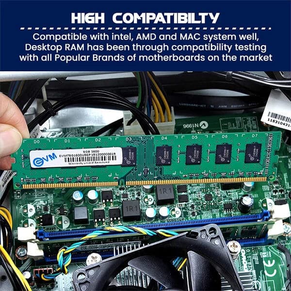 EVM 8GB ( 8GBx1 ) 1600MHz DDR3 Desktop RAM