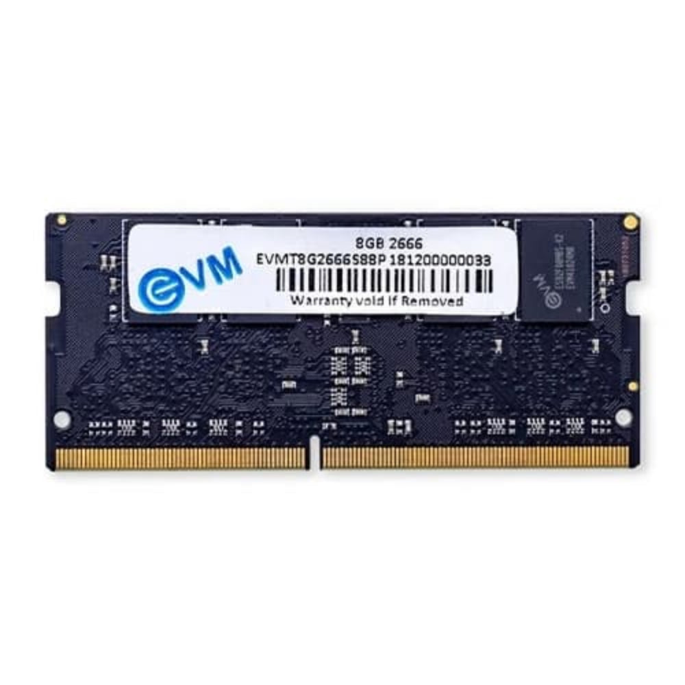 EVM 8GB ( 8GB x 1 ) 2666MHz DDR4 Laptop RAM ( Black ) ( CL19 )