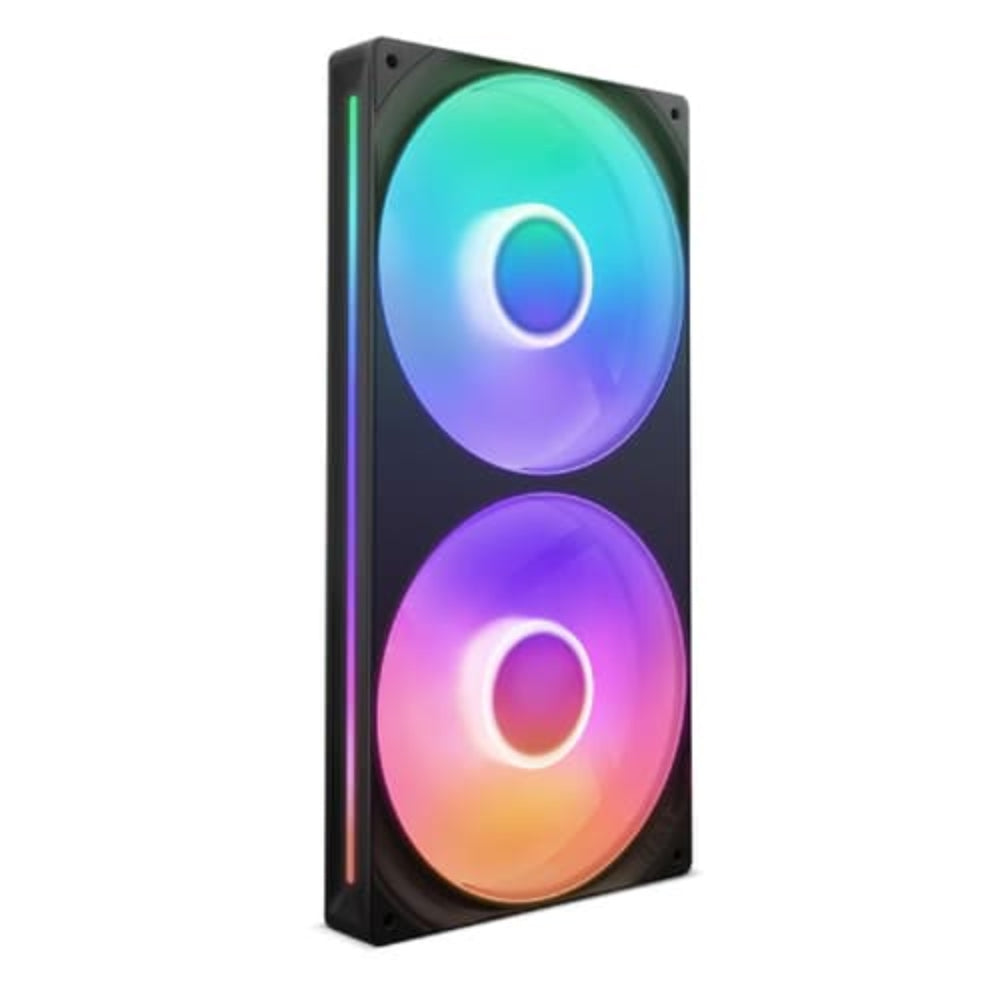 NZXT F280 Core RGB Cabinet Fan (Black) (Dual Pack)