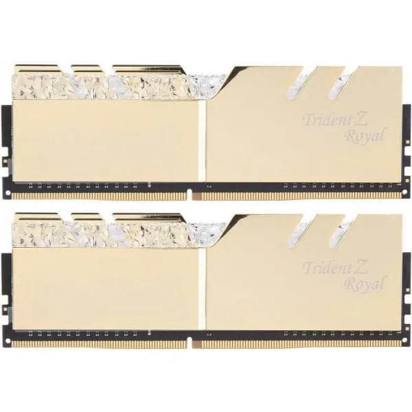 G.SKILL Trident Z Royal Elite RGB 32GB ( 16GB x 2 ) 3600MHz DDR4 RAM ( Gold ) ( CL16 )