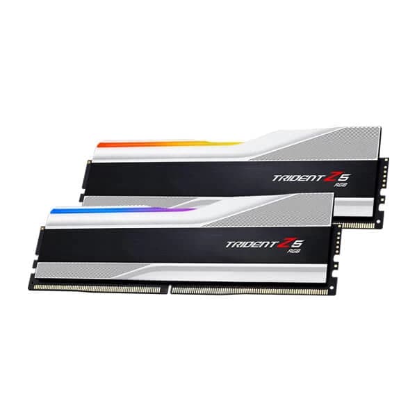 G.SKILL Trident Z5 RGB 32GB ( 16GBx2 ) 5200MHz DDR5 RAM ( Metallic Silver ) ( CL36 )