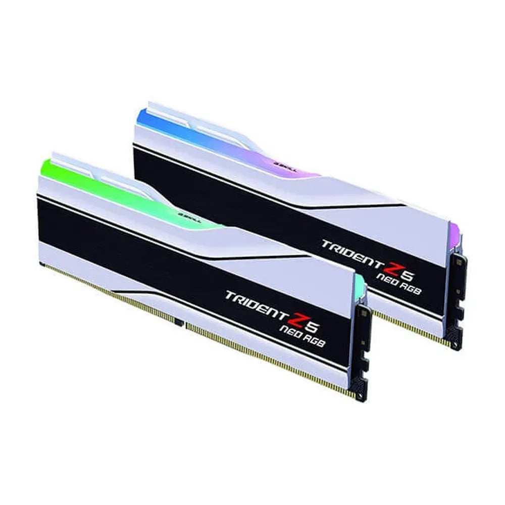 G.SKILL Trident Z5 Neo RGB 32GB ( 16GBx2 ) 6000MHz DDR5 RAM ( White ) ( CL30 )
