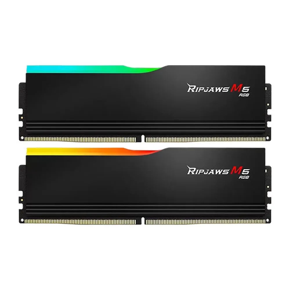 G.SKILL Ripjaws M5 RGB 64GB ( 32GBx2 ) 6000MHz DDR5 RAM ( Matte Black ) ( CL32 )