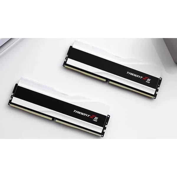 G.SKILL Trident Z5 RGB 64GB ( 32GBx2 ) 6000MHz DDR5 RAM ( Matte White ) ( CL36 )