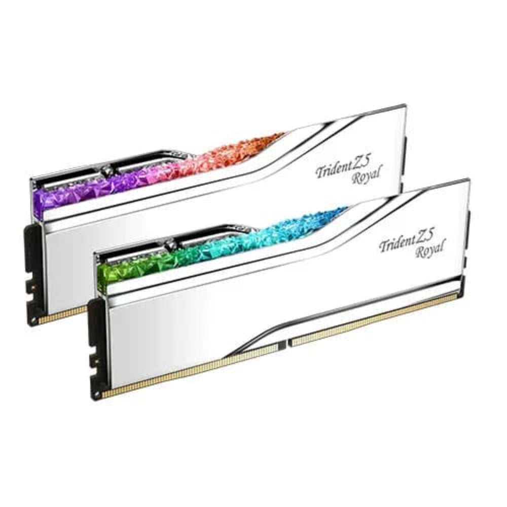 G.SKILL Trident Z5 Royal RGB 32GB ( 16GB x 2 ) 7600MHz DDR5 RAM ( Silver ) ( CL36 )