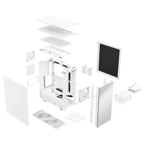 FRACTAL DESIGN Define 7 Compact ATX Mid Tower Cabinet (White)