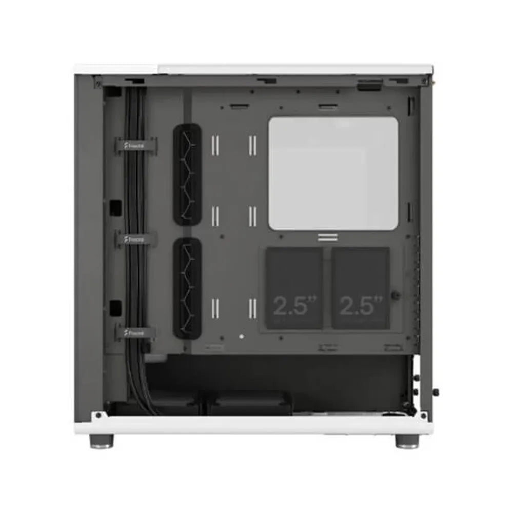 FRACTAL DESIGN North Chalk Clear ATX Mid Tower Cabinet (White)