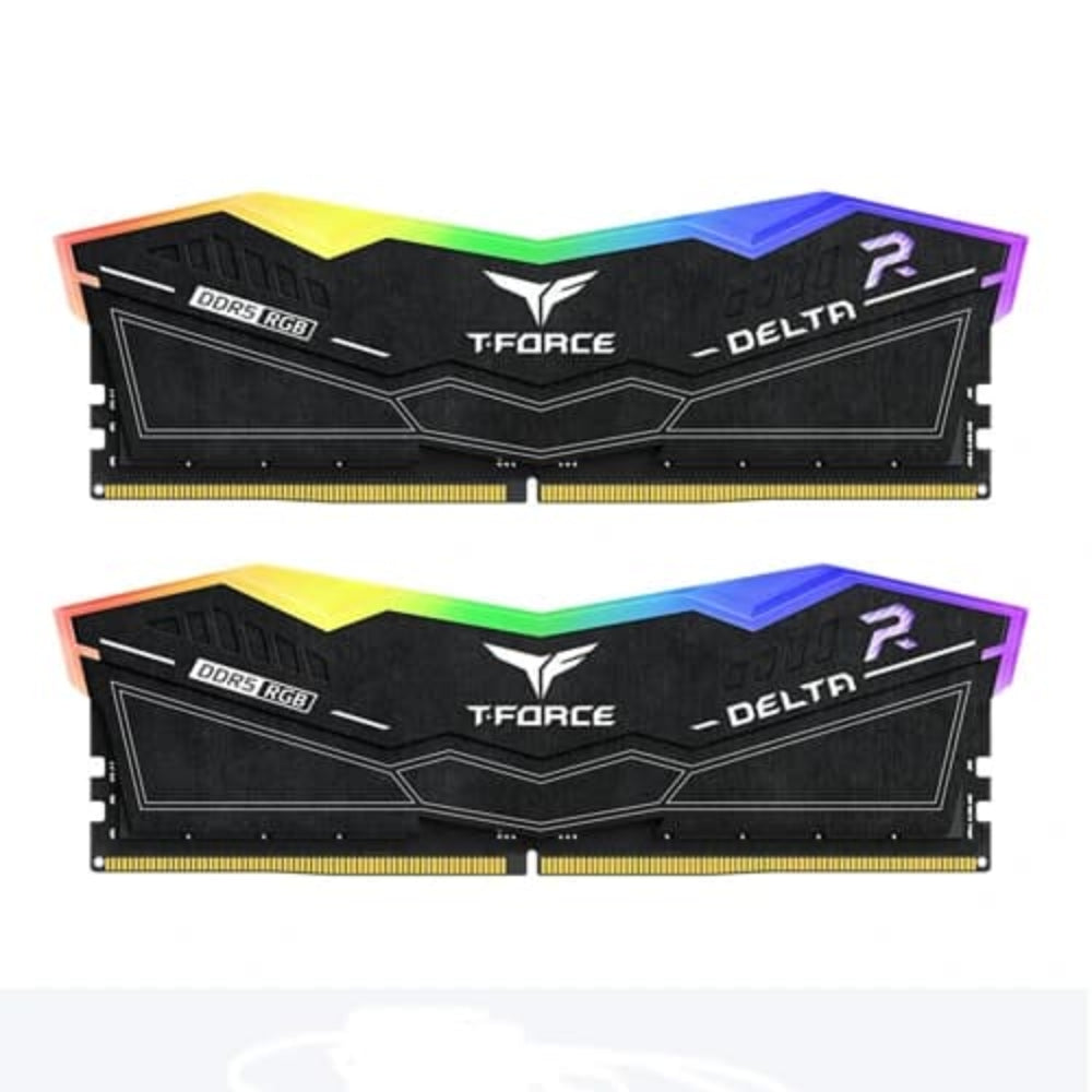 TEAMGROUP Delta RGB 32GB ( 16GB x 2 ) 6000MHz DDR5 RAM ( Black ) ( CL30 )