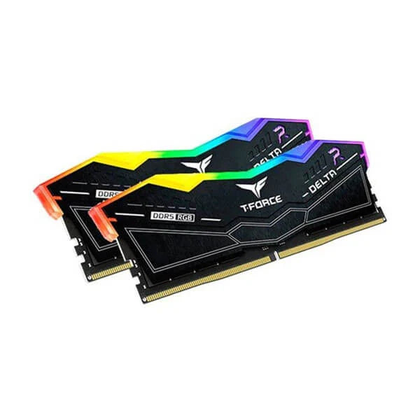 TEAMGROUP T-Force Delta RGB 32GB ( 16GB x 2 ) 7200MHz DDR5 RAM (Black) ( CL34 )