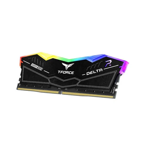TEAMGROUP T-Force Delta RGB 64GB ( 32GBx2 ) 6000MHz DDR5 RAM ( Black ) ( CL38 )