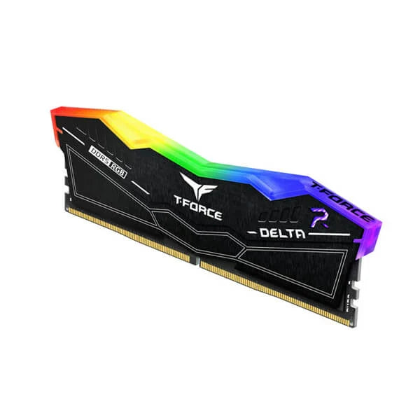 TEAMGROUP T-Force Delta RGB 64GB ( 32GBx2 ) 6000MHz DDR5 RAM ( Black ) ( CL38 )