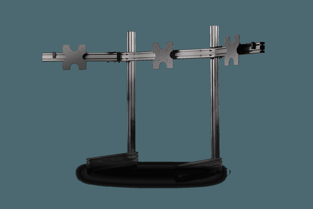 NEXT LEVEL RACING Elite Free Standing Triple Monitor Stand Add-On Carbon Grey NLR-E006