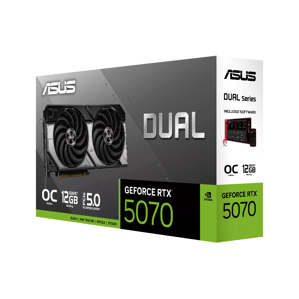 ASUS Dual GeForce RTX 5070 12GB OC Edition Nvidia Graphic Card