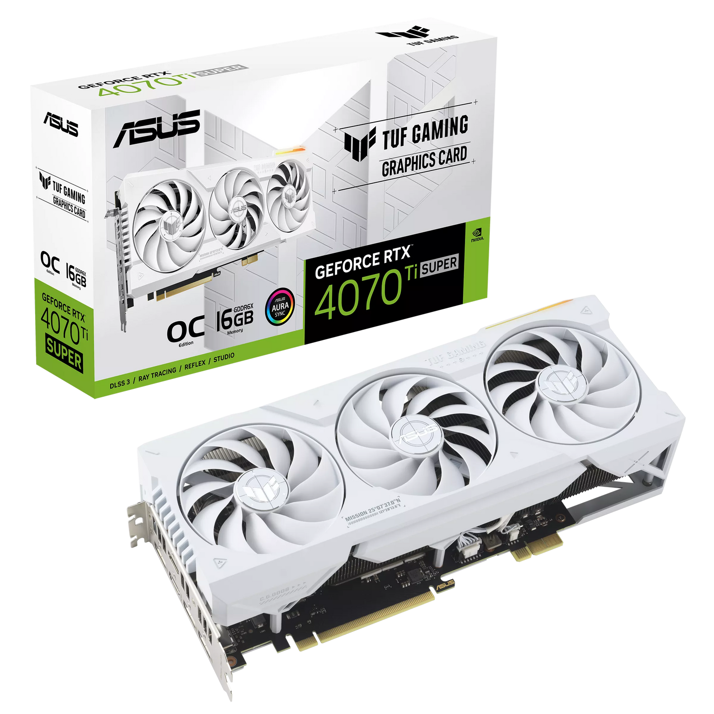ASUS TUF Gaming RTX 4070 Ti Super BTF OC White 16GB Nvidia Graphics Card