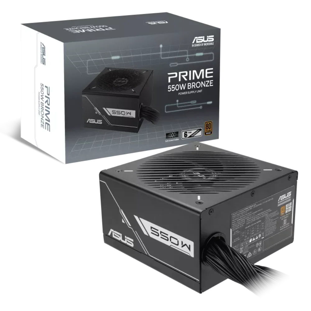 ASUS Prime 550B 80+ Bronze ATX 2.0 Non Modular Power Supply ( 550W )