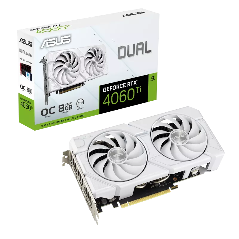 ASUS Dual GeForce RTX 4060 Ti EVO 8GB OC White Graphic Card