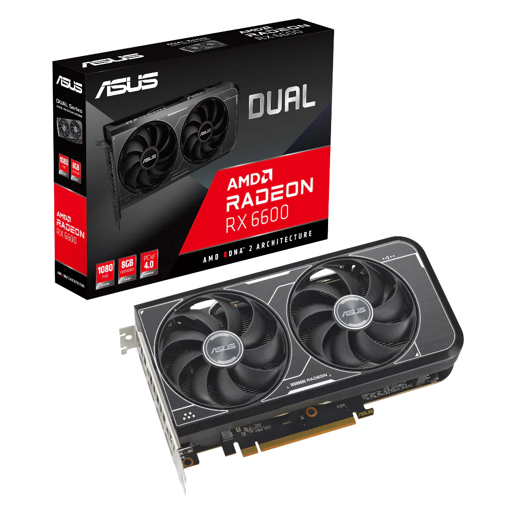ASUS Dual Radeon RX 6600 V3 8GB AMD Graphics Card